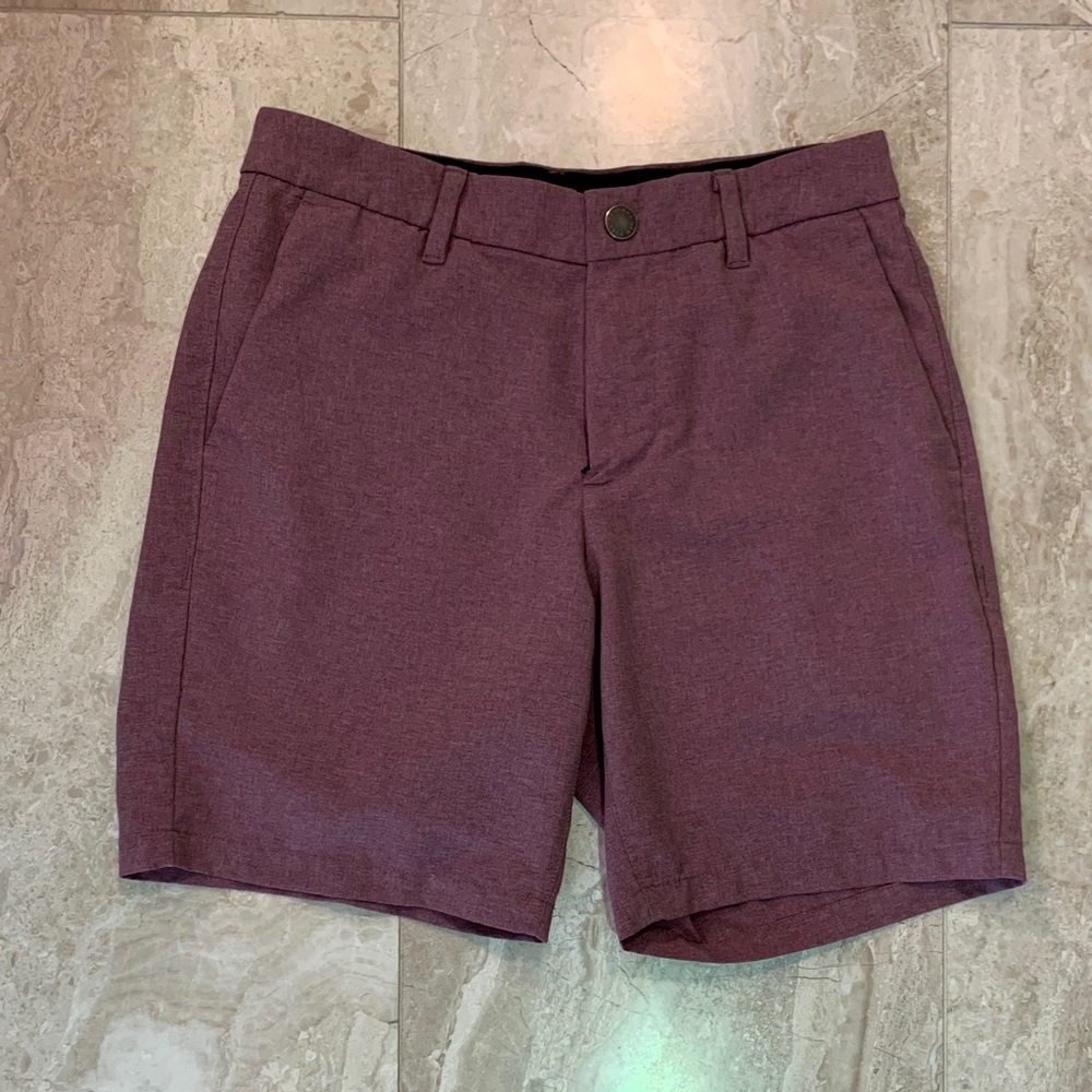 Bonobos Men's Burgundy Flat Front Shorts